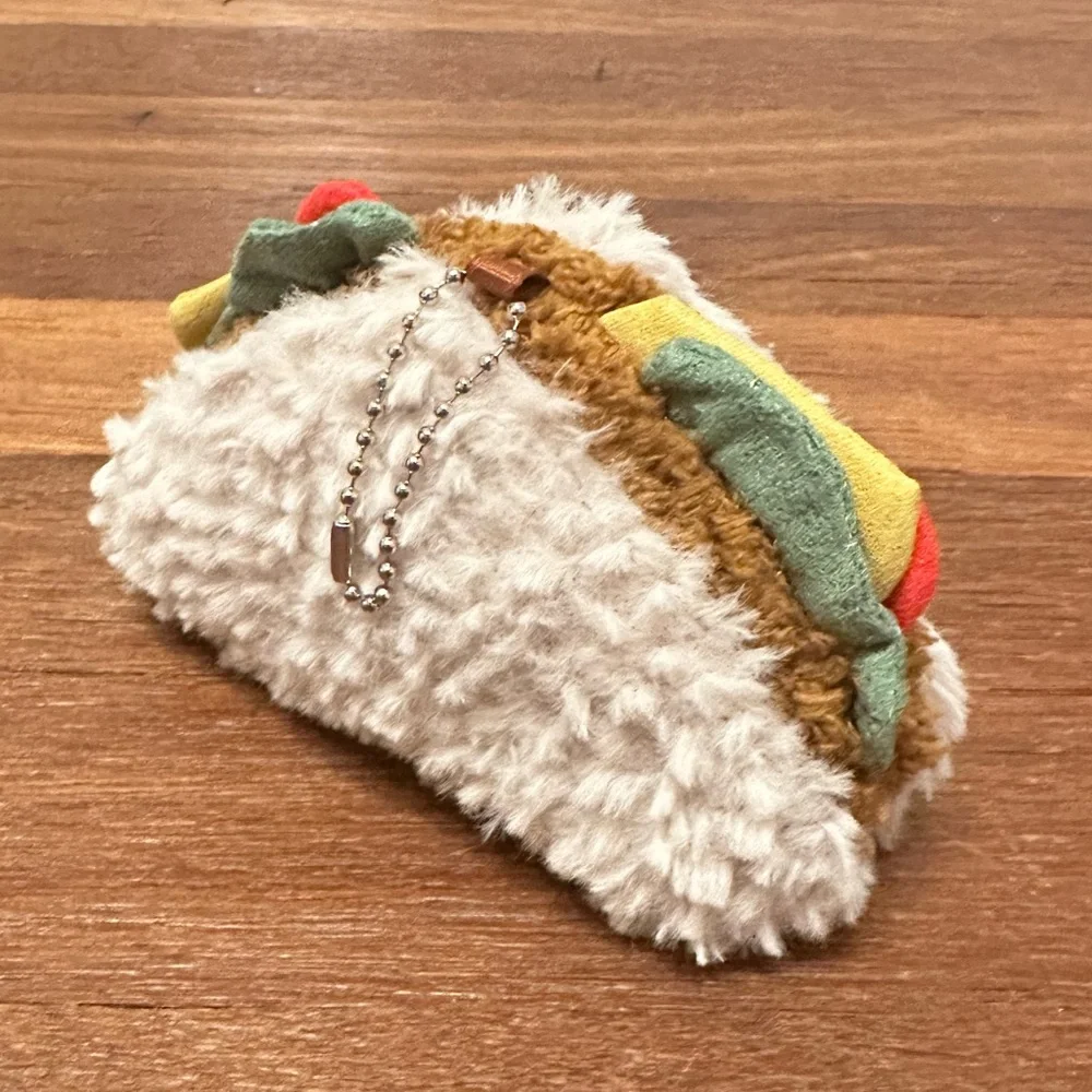 Cute Sandwich Plush Keychain Food Plush Bag Charm Kawaii Soft Mini Stuffed Toy